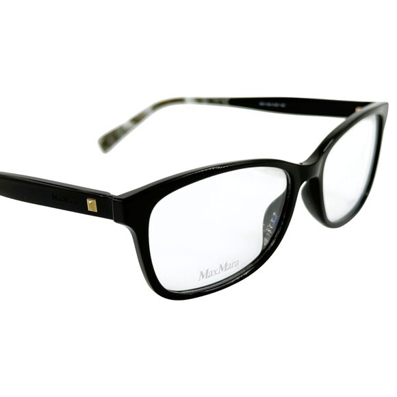 Max Mara MM1349 Womens Plastic Eyeglass Frame 0XHZ Black Marble Gray 54-17 main image 5